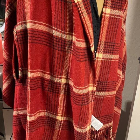 Madewell plaid wrap shawl New with tags - Picture 5 of 13
